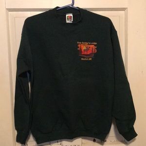 Deep Green Maine Logo Sweatshirt